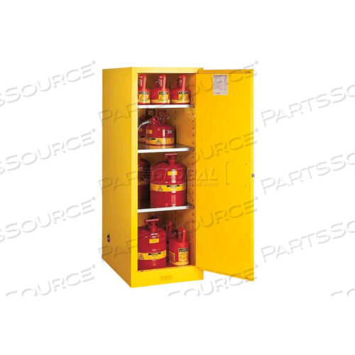 54 ГАЛЛОНА, 1 ДВЕРЦА, РУЧНОЙ, ТОНКИЙ, ОГНЕОПАСНЫЙ ШКАФ, 23-1/4 Ш X 34 Г X 65 В, СЕРЫЙ