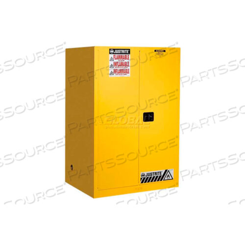 90 ГАЛЛОНОВ, 2 ДВЕРИ, РУЧНОЙ, ШКАФ ДЛЯ ОГНЕОПАСНЫХ ВЕЩЕСТВ, 43 Ш X 34 Г X 65 В, СЕРЫЙ