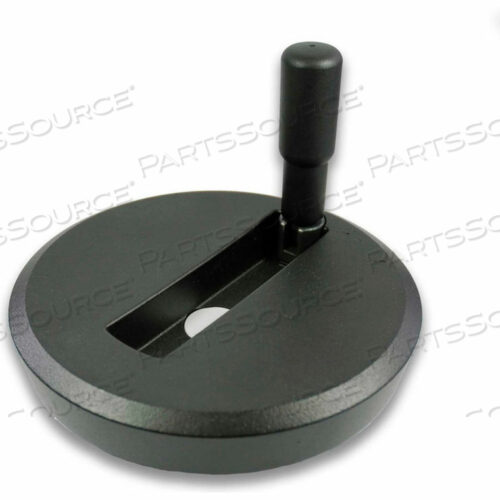 АЛЮМИНИЕВЫЙ ПЛОСКИЙ МАХОВИК С ВЫДВИЖНОЙ РУЧКОЙ - 7,87 D X 20 ММ ОТВЕРСТИЕ - ЧЕРНЫЙ