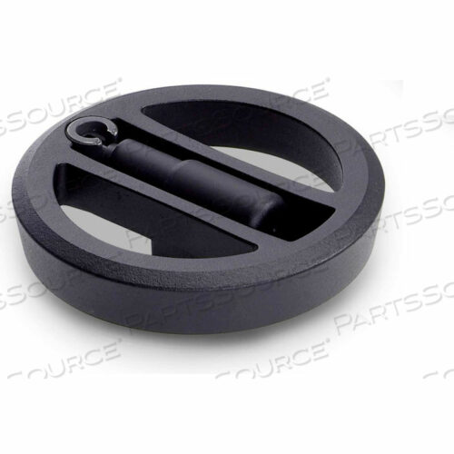 АЛЮМИНИЕВЫЙ ПЛОСКИЙ МАХОВИК СО СПИЦАМИ И ВТЯГИВАЮЩЕЙСЯ РУКОЯТКОЙ 7,87 D X 20 ММ ОТВЕРСТИЕ - ЧЕРНЫЙ