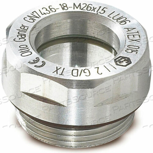 ВЗРЫВОЗАЩИТНЫЙ УКАЗАТЕЛЬ УРОВНЯ ЖИДКОСТИ ATEX СО СТЕКЛОМ ESG - РЕЗЬБА M26 X 1,5 - 260XPYC