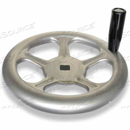 НЕРЖАВЕЮЩИЙ МАХОВИК СО СПИЦАМИ И РУЧКОЙ ОБОРОТА - ДИАМЕТР 7,87 X КВАДРАТНОЕ ОТВЕРСТИЕ 0,625