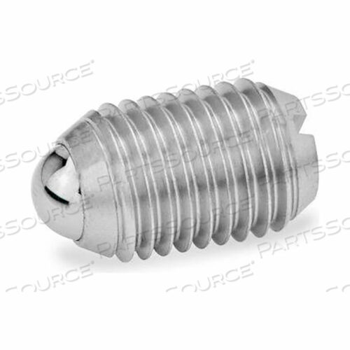 GN615 ШАРОВЫЕ ПЛУНЖЕРЫ, НЕРЖАВЕЮЩАЯ СТАЛЬ, СЛОТ, СТАНДАРТНАЯ ПРУЖИНА, ДИАМЕТР ПЛУНЖЕРА 0,18, СЕРЕБРИСТЫЕ, 0,63 Л