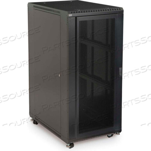 27U LINIER SERVER CABINET - CONVEX/GLASS DOORS - 36 DEPTH
