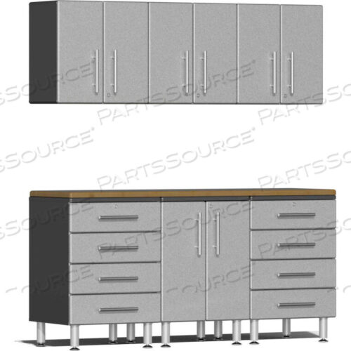 OEM#: UG22072SULTI-MATE GARAGE 2 SERIES 7-PIECE CABINET SET 71 X 21 X 80 SILVER от Sublime Kitchen And Garage Cabinets Inc