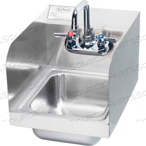 Раковина для рук на 12 дюймов с боковыми брызгами