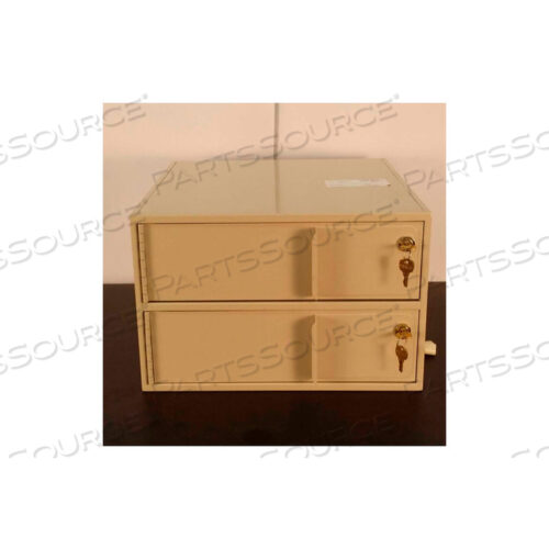 ВНУТРЕННЕЕ ХРАНИЛИЩЕ И СЕЙФ БАНКОВСКОЕ ХРАНИЛИЩЕ С 2 ОТСЕКЦИЯМИ - 16-1/4 Ш X 17 Г X 10-5/8 В ШАМПАНСКОГО ЦВЕТА