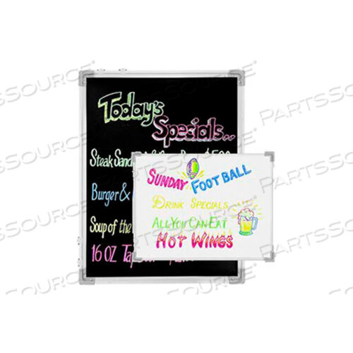 90031 - ДВУСТОРОННЯЯ ДОСКА ДЛЯ НАПИСЕЙ С МАРКЕРАМИ, 24 X 36