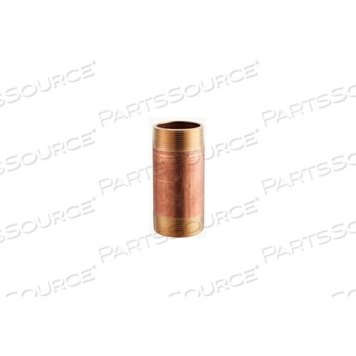 6 IN. X 5 IN. LEAD FREE RED BRASS PIPE NIPPLE - 140 PSI - DOMESTIC