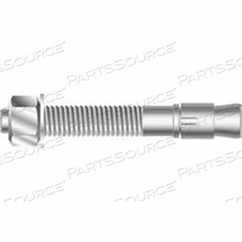 КЛИНОВОЙ АНКЕР 3/4 X 10 - УГЛЕРОДИСТАЯ СТАЛЬ - СДЕЛАНО В США - УПАКОВКА ИЗ 15 ШТ. - SUP-R-STUD