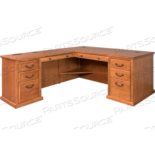 ОФИСНЫЙ ПШЕНИЧНЫЙ ЛЕВЫЙ Г-ОБРАЗНЫЙ СТОЛ