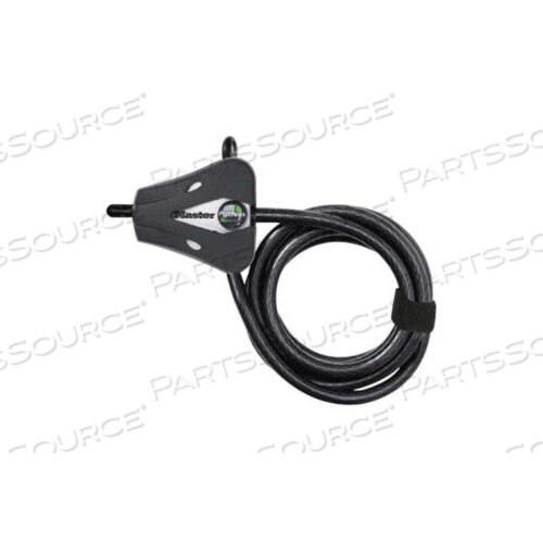 РЕГУЛИРУЕМЫЙ БЛОКИРОВОЧНЫЙ КАБЕЛЬ ИЗ ПИТОНА ДЛИНОЙ 6 ФУТОВ (1,8 М) И ДИАМЕТРОМ 5/16 ДЮЙМА (8 ММ), СЕРЕБРИСТЫЙ И ЧЕРНЫЙ