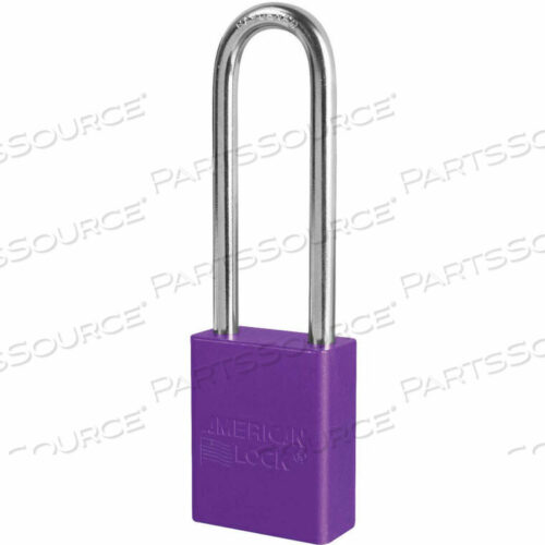 OEM#: S1107PRPАмериканский алюминиевый навесной замок с защитой, скоба 1-1/2W X 3H, фиолетовый от Master Lock