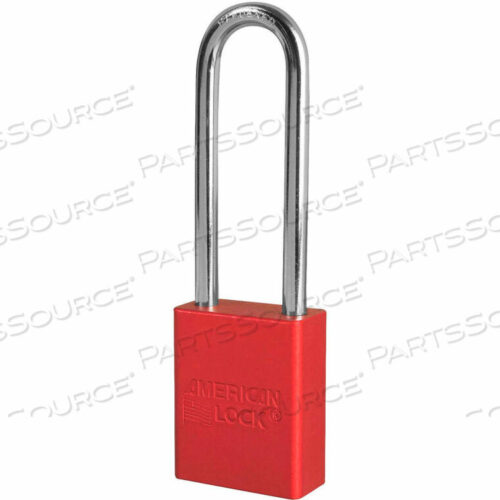 OEM#: S1107REDAMERICAN LOCK АЛЮМИНИЕВЫЙ БЕЗОПАСНЫЙ НАВЕСНОЙ ЗАМОК, 1-1/2W X 3H ДУГА, КРАСНЫЙ от Master Lock