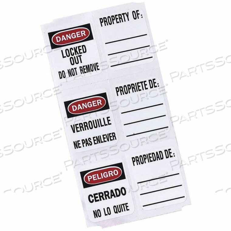 OEM#: S140ДВУЯЗЫЧНЫЕ ЭТИКЕТКИ ДЛЯ 410, 406, S31 и S33 (150 КОМПЛЕКТОВ, 50 КОМПЛЕКТОВ/КАЖДЫЙ ЯЗЫК) от Master Lock