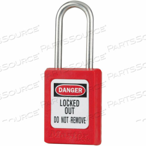 OEM#: S31KAREDТЕРМОПЛАСТИКОВЫЙ НАВЕСНОЙ ЗАМОК ZENEX, ДУГА 1-3/8 Ш X 1-1/2 В, КРАСНЫЙ от Master Lock