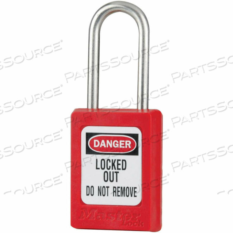 OEM#: S31KAREDТЕРМОПЛАСТИКОВЫЙ НАВЕСНОЙ ЗАМОК ZENEX, ДУГА 1-3/8 Ш X 1-1/2 В, КРАСНЫЙ от Master Lock