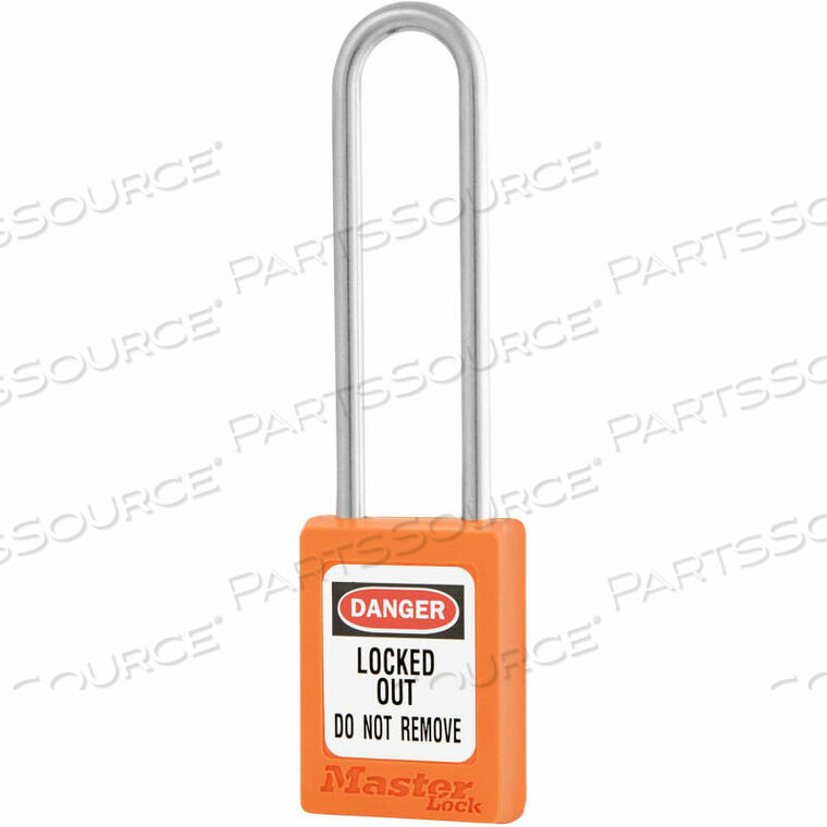 OEM#: S31LTORJТЕРМОПЛАСТИКОВЫЙ НАВЕСНОЙ ЗАМОК ZENEX, 1-3/8W X 3H ДУГА, ОРАНЖЕВЫЙ от Master Lock