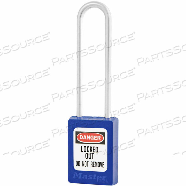 OEM#: S33LTBLUTHERMOPLASTIC ZENEX SNAP LOCK ЗАМОК БЕЗОПАСНОСТИ, 1-3/8W X 3H, СИНИЙ от Master Lock