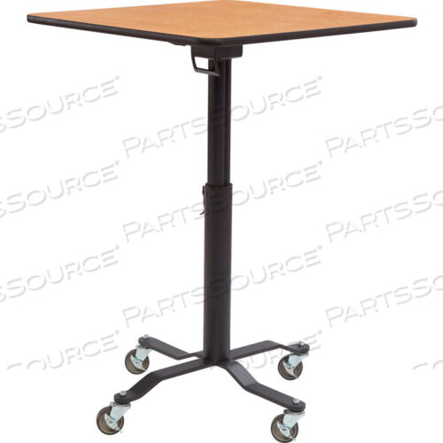 СТОЛ CAFE TIME II - 36 Ш X 30-42 В - КВАДРАТНЫЙ - ЛАМИНИРОВАННАЯ СТОЛЕШНИЦА С МДФ-СЕРДЦЕМ - ОРЕХ МОНТАНА