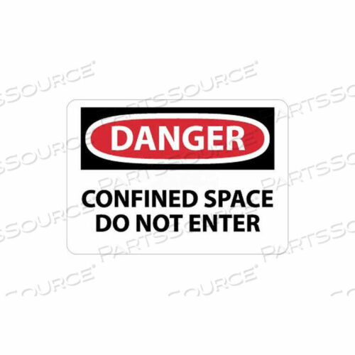 OEM#: D383RBNMC ЗНАК OSHA, ОПАСНО, ЗАМКНУТОЕ ПРОСТРАНСТВО, ВХОД ЗАПРЕЩЕН, 10 X 14, БЕЛЫЙ/КРАСНЫЙ/ЧЕРНЫЙ от National Marker Company