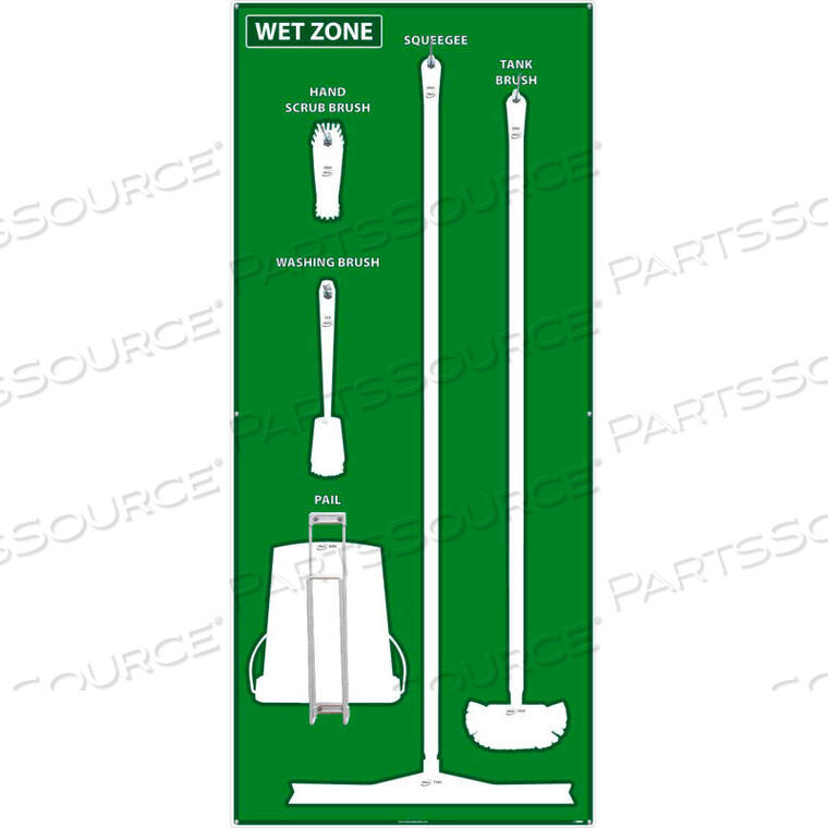 OEM#: SB117ACPТЕНЕВАЯ ПЛАСТИНА ДЛЯ МОКРОЙ ЗОНЫ, ЗЕЛЕНАЯ/БЕЛАЯ, 68 X 30, ACP, АЛЮМИНИЕВАЯ КОМПОЗИТНАЯ ПАНЕЛЬ от National Marker Company