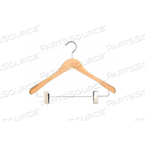 NAHANCO COORDINATE HANGER-EXECUTIVE FLARE, 17 Л, ДЕРЕВО-НАТУРАЛЬНОЕ, КОЛ-ВО В УПАКОВКЕ 25