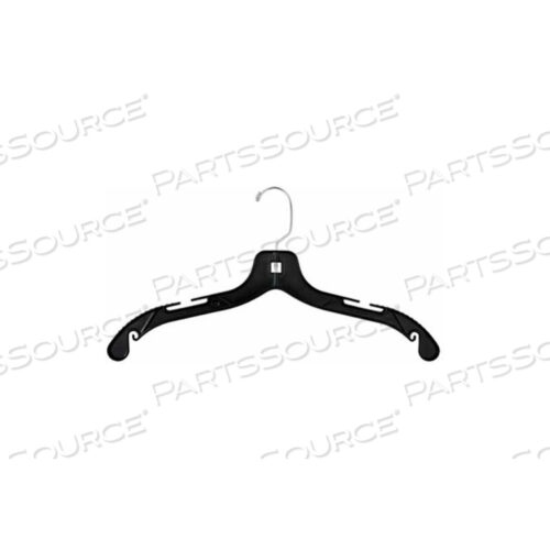 ВЕШАЛКА ДЛЯ ПЛАТЬЯ NAHANCO С ЛИТЫМИ ПЛЕЧАМИ-СРЕДНЕЙ ТЯЖЕЛОЙ, 17 Л, ПЛАСТИК-BK