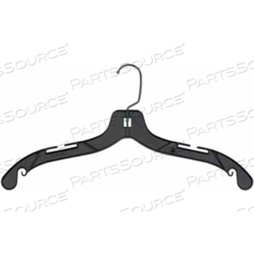 ВЕШАЛКА ДЛЯ ПЛАТЬЯ И ФУТБОЛКИ NAHANCO С ЧЕРНЫМ КРЮЧКОМ, 17 Л, ПЛАСТИКОВЫЙ-BK, КОЛ-ВО В УПАКОВКЕ 100 ШТ.