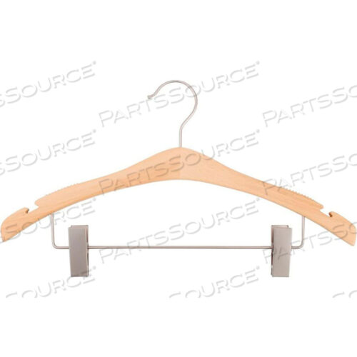 ВЕШАЛКА ДЛЯ КОСТЮМОВ NAHANCO, СЕРИЯ SIGNATURE, 17 Л, ДЕРЕВО-НАТУРАЛЬНОЕ, КОЛ-ВО В УПАКОВКЕ 100 ШТ.