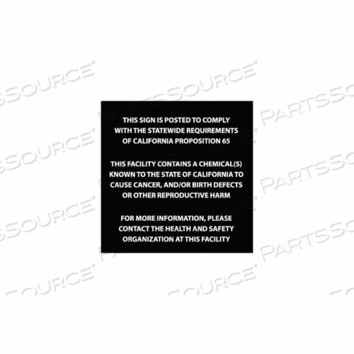 ВИНИЛОВЫЙ ЗНАК КАЛИФОРНИИ ПРОПОЗИЦИЯ 65 - ЭТОТ ОБЪЕКТ СОДЕРЖИТ ХИМИЧЕСКОЕ ВЕЩЕСТВО