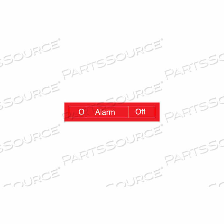 OEM#: EN308GYВыгравированный знак присутствия - СИГНАЛИЗАЦИЯ ВКЛ. ВЫКЛ. - СЕРЫЙ от National Marker Company