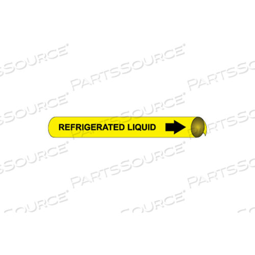 PRECOILED AND STRAP-ON PIPE MARKER - REFRIGERATED LIQUID