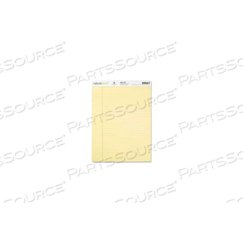 БЛОКНОТ, 8-1/2 X 11-3/4, ШИРОКАЯ ЛИНОВКА, КАНАРЕЙКА, 50 ЛИСТОВ В БЛОКНОТЕ, 12 БЛОКОВ В УПАКОВКЕ