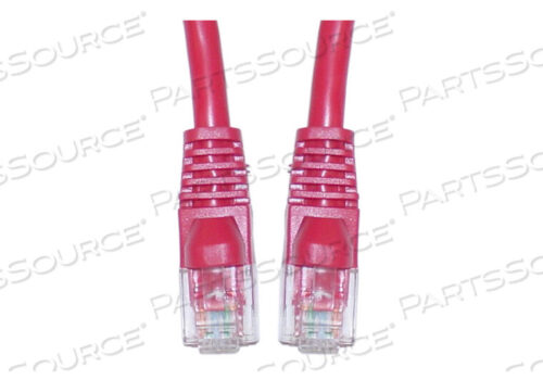 OEM#: 10X6-3371010FT CAT5E MOLDED BOOT ETHERNET CROSSOVER CABLE - КРАСНЫЙ от CableWholesale
