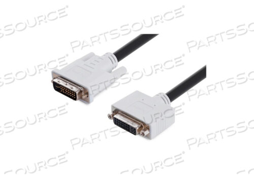 4-футовый удлинительный кабель DVI-I MALE/FEMALE для монтажа на панель с двумя разъемами - белый