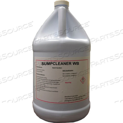 OEM#: SUMPCLEANER WB-1GALSUMPCLEANER WB ОЧИСТИТЕЛЬ ПОДДОНА ОХЛАЖДАЮЩЕЙ ЖИДКОСТИ МАШИНЫ - КОНТЕЙНЕР ОБЪЕМОМ 1 ГАЛЛОН от Metalloid