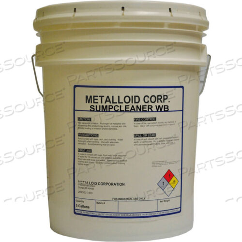 OEM#: SUMPCLEANER WB-5GALSUMPCLEANER WB ОЧИСТИТЕЛЬ ПОДДОНА ОХЛАЖДАЮЩЕЙ ЖИДКОСТИ МАШИНЫ - ВЕДРО ОБЪЕМОМ 5 ГАЛЛОНОВ от Metalloid