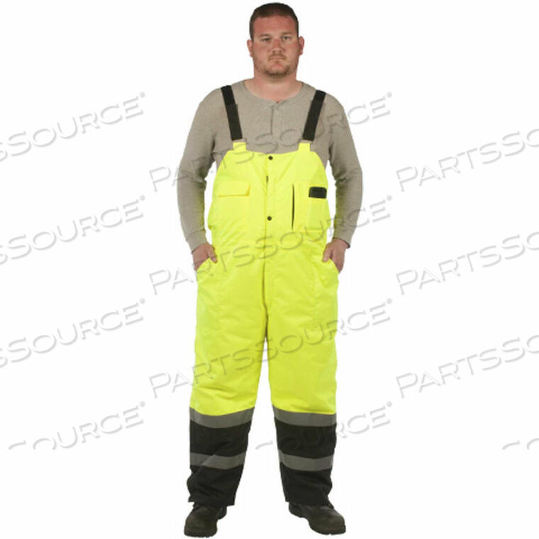 OEM#: UHV500X-4X-YHI-VIS ПОЛУКОМБИНЕЗОН С ПОДКЛАДКОЙ, КЛАСС E, 4XL, ЖЕЛТЫЙ от Utility Pro Wear