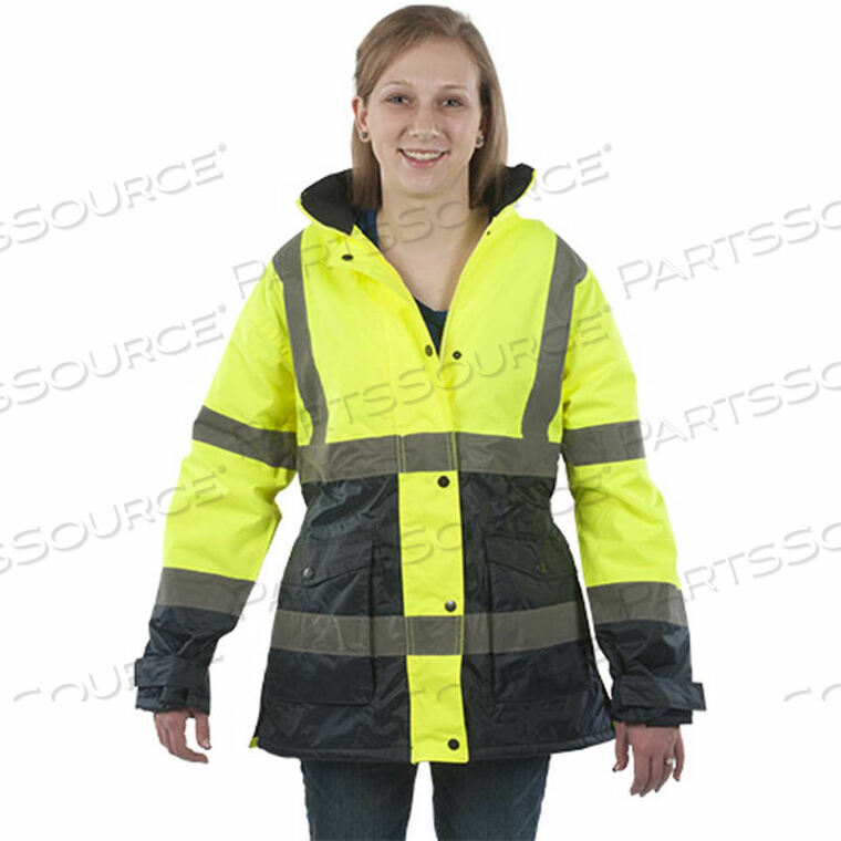 OEM#: UHV664-XL-YNHI-VIS ЖЕНСКАЯ КУРТКА-ПАРКА, КЛАСС 2, XL, ЖЕЛТАЯ/ЧЕРНАЯ от Utility Pro Wear
