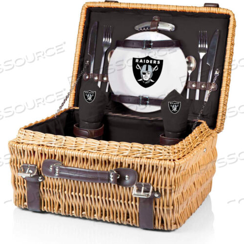 КОРЗИНА ДЛЯ ПИКНИКА CHAMPION - ЧЕРНАЯ (OAKLAND RAIDERS) ЦИФРОВАЯ ПЕЧАТЬ