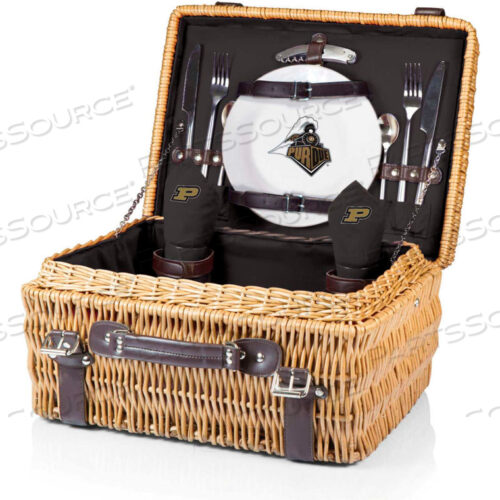 КОРЗИНА ДЛЯ ПИКНИКА CHAMPION - ЧЕРНАЯ (PURDUE UNIVERSITY Boilermakers) ЦИФРОВАЯ ПЕЧАТЬ