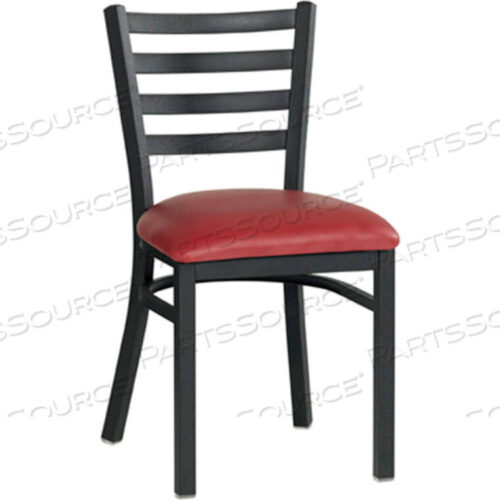 OEM#: 139BK-002VINYL UPHOLSTERED RESTAURANT CHAIR WITH LADDER BACK - BURGUNDY by Phoenix Office Furn.