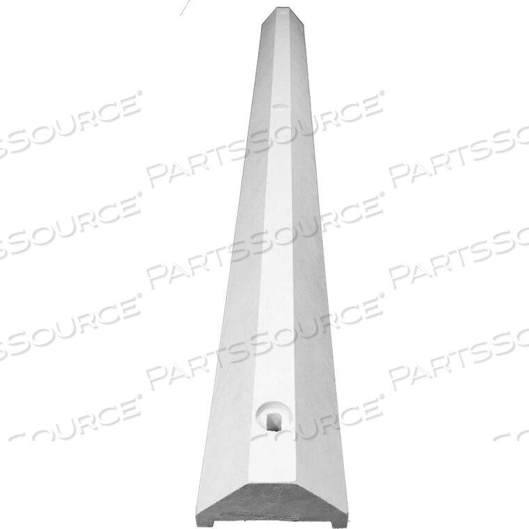 OEM#: ULTRA3672PBW6 ПАРКОВОЧНЫЙ БЛОК ULTRA С КРЕПЕЖОМ, 3-1/4H, БЕЛЫЙ от Plastics R Unique