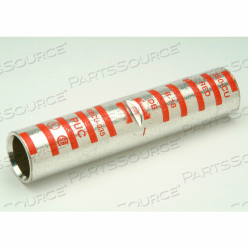 МЕДНЫЙ КОМПРЕСС., ОБЖИМНОЙ СОЕДИНИТЕЛЬ, ДЛИННЫЙ СТВОЛ, ОЛОВЯННЫЙ, 1 AWG, ЗЕЛЕНЫЙ