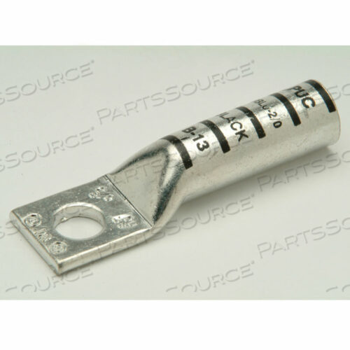 МЕДНЫЙ КОМПРЕССОРНЫЙ НАКОНЕЧНИК, ДЛИННЫЙ СТВОЛ, 1 ОТВЕРСТИЕ, 350KCMIL, 1/2 ШПИЛЬКИ, КРАСНЫЙ