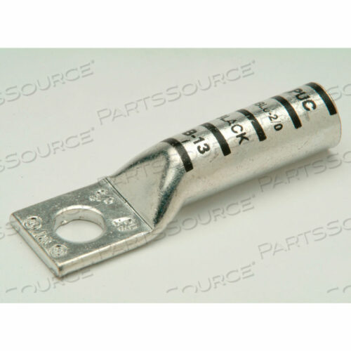 МЕДНЫЙ КОМПРЕССОРНЫЙ НАКОНЕЧНИК, ДЛИННЫЙ СТВОЛ, 1 ОТВЕРСТИЕ, 6 AWG, 1/4 ШПИЛЬКА, СИНИЙ