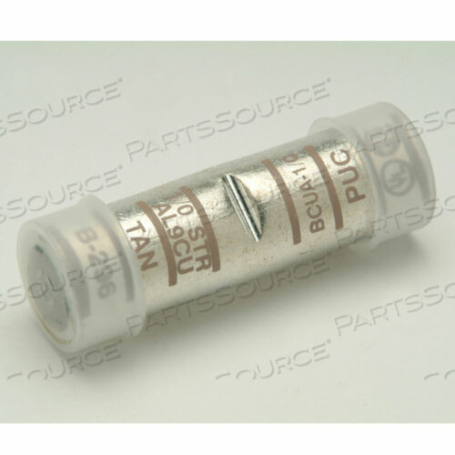 АЛЮМИНИЙ, ОБЖИМНОЙ СОЕДИНИТЕЛЬ, СТАНДАРТНЫЙ ЦИЛИНДР, ОЛОВЯННЫЙ, ДЛЯ АЛЮМИНИЯ И МЕДИ, 3/0 AWG, РУБИН