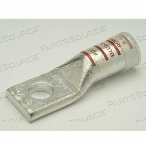 АЛЮМИНИЕВЫЙ КОМПРЕСС. LUG STD ЦИЛИНДР 1 ОТВЕРСТИЕ, 3/0 AWG, 1/2 ШТИФТ РУБИН