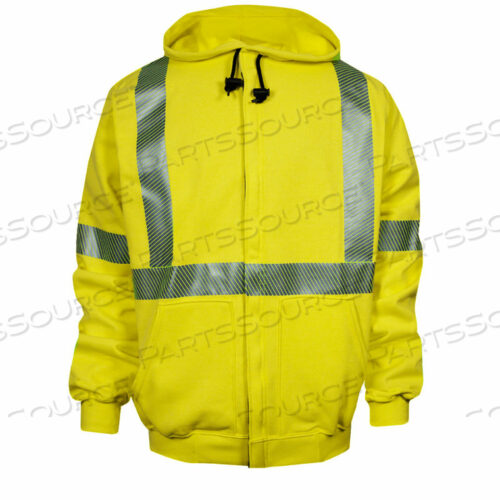 FR HI-VIS КОФТА С МОЛНИЕЙ СПЕРЕДИ, ТИП R, КЛАСС 3, S, ФЛУОРЕСЦЕНТНЫЙ ЖЕЛТЫЙ